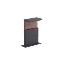 Ruka Post Lamp, 13W LED, 3000K, 850lm, IP54, Anthracite, Walnut