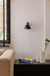 Venice White Dome Wall Lamp Cobalt Blue - thumbnail 2