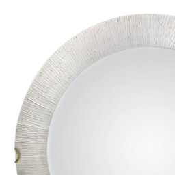 Moon Lifestyle Glass Simple Flush Ceiling Light Gold - Sun White Finish, 2x E27 - thumbnail 3