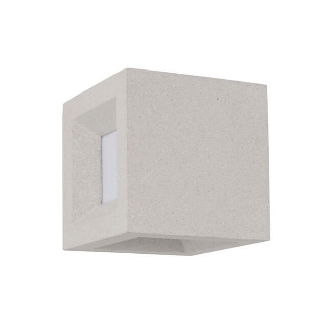 Castro Outdoor Modern Wall Lamp White Sandstone LED E27 IP65 - image 1
