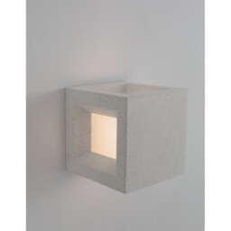 Castro Outdoor Modern Wall Lamp White Sandstone LED E27 IP65 - thumbnail 3
