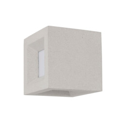 Castro Outdoor Modern Wall Lamp White Sandstone LED E27 IP65