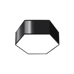 Sunde Decorative Flush Ceiling Light, Black, 11.5cm - thumbnail 1