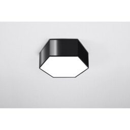 Sunde Decorative Flush Ceiling Light, Black, 11.5cm - thumbnail 2