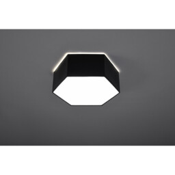 Sunde Decorative Flush Ceiling Light, Black, 11.5cm - thumbnail 3