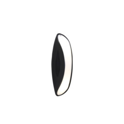Pasion Wall Lamp 2 Light E27, Gloss Black/Polished Chrome - thumbnail 1