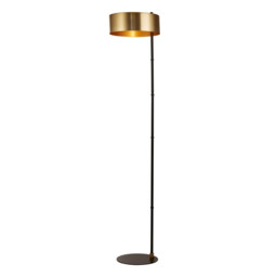 Knox Floor Lamp Black, Gold Metal - thumbnail 1