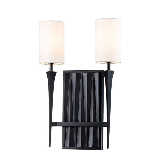 Crest Candle Wall Lamp Matte Black - image 1