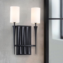 Crest Candle Wall Lamp Matte Black - thumbnail 2