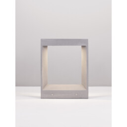 Cairo Outdoor Pedestal Light Grey Cement Glass LED 8W 380Lm 3000K IP65 - thumbnail 5