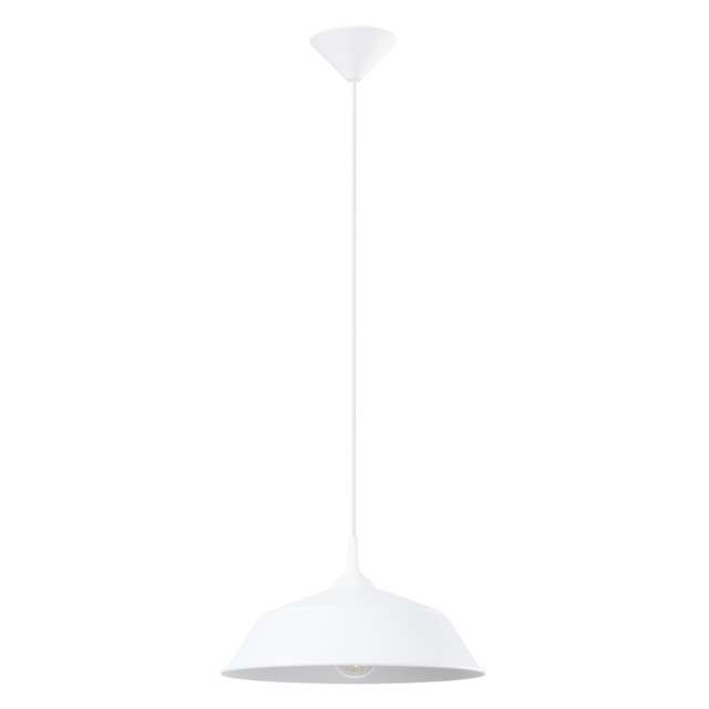 Frika 34cm Dome Pendant Ceiling Light White - image 1