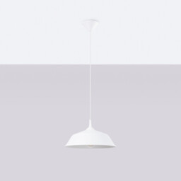 Frika 34cm Dome Pendant Ceiling Light White - thumbnail 3