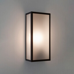 Messina Outdoor Sensor Wall Lantern Black IP44, E27 - thumbnail 1