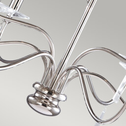 Finsbury Park 9 Light Chandelier Polished Nickel Finish, E14 - thumbnail 5