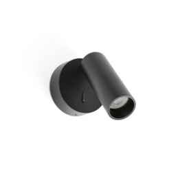 Stan Slim Reading Wall Light Black GU10 with Switch - thumbnail 1