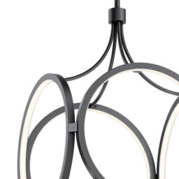 Kichler Ciri Integrated LED Pendant Ceiling Light Matte Black, 3000K - thumbnail 2