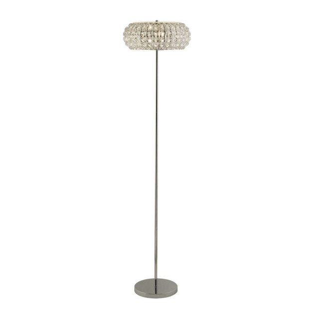 Marilyn 3 Light Chrome Floor Lamp with Crystal Glass, Crystal Sand Diffuser - image 1