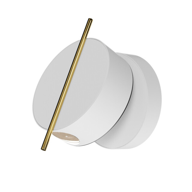 Nuance Modern Integrated LED Wall Lamp White And Brass 3000K 200lm - image 1