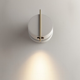 Nuance Modern Integrated LED Wall Lamp White And Brass 3000K 200lm - thumbnail 5