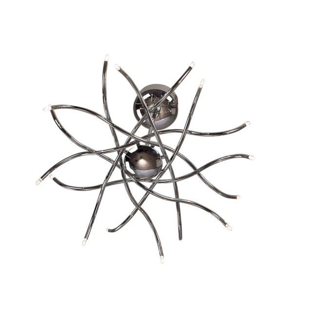 Aire Telescopic Pendant 16 Light G4 Waved Arms, Polished Chrome, NOT LED/CFL Compatible - image 1