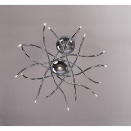 Aire Telescopic Pendant 16 Light G4 Waved Arms, Polished Chrome, NOT LED/CFL Compatible - thumbnail 2