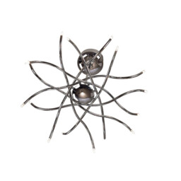 Aire Telescopic Pendant 16 Light G4 Waved Arms, Polished Chrome, NOT LED/CFL Compatible - thumbnail 1