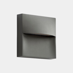 Sam Outdoor Flush Wall Lamp 18cm Urban Grey, Semitransparent LED 18.5W CCT 2700-3200-4000K IP66 On-Off