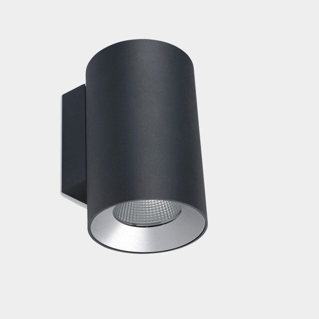 Cosmos 14cm Outdoor Up Down Wall Lamp Urban Grey LED 36W 4000K IP66 On-Off