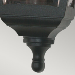 Kerry 1 Light Outdoor Coastal Flush Mount Wall Lantern Black IP44, E27 - thumbnail 5