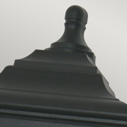 Kerry 1 Light Outdoor Coastal Flush Mount Wall Lantern Black IP44, E27 - thumbnail 2