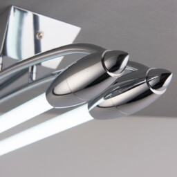 Harper LED Linear Batten Polished Chrome Cool White Light, 3372 Lumens - thumbnail 3