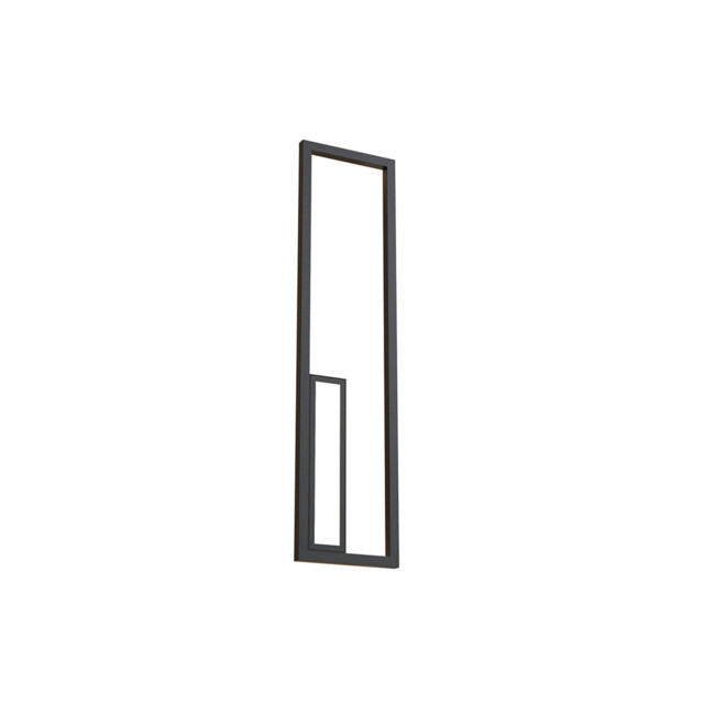 Boutique Rectangle Wall Lamp, Dimmable, 40W LED, 3000K, 2250lm, Black, 3yrs Warranty - image 1