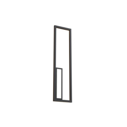 Boutique Rectangle Wall Lamp, Dimmable, 40W LED, 3000K, 2250lm, Black, 3yrs Warranty