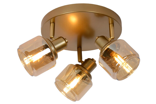 Bjorn Classic Ceiling Spotlight - Ø 38cm - 3xE14 - Matt Gold, Brass - image 1
