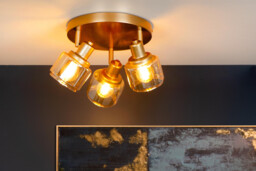 Bjorn Classic Ceiling Spotlight - Ø 38cm - 3xE14 - Matt Gold, Brass - thumbnail 5