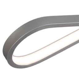 Bucle Wall Lamp 20W LED 3000K, 1750lm, Polished Chrome, White, Frosted Acrylic - thumbnail 5