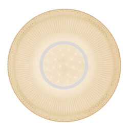 Klemens Patterned Glass Flush Ceiling Light White 1x RGB LED Dimmable 3000-6000K Remote Control - thumbnail 3