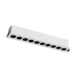 Blau Linear Recessed Spotlight 10 Light, 24W LED, 3000K, 1680lm, Cut Out: L:280mm x W:40mm, White, Driver Included - thumbnail 1