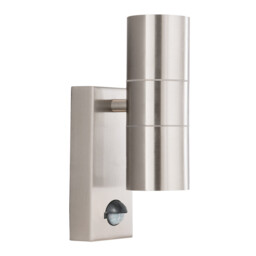 Dual Outdoor Up Down Wall 2 Light Cast Aluminium with Motion Sensor IP44, GU10 - thumbnail 3