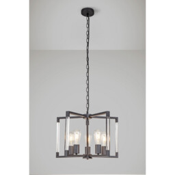 Canto Pendant 5 Light E27 Graphite/Acrylic - thumbnail 2