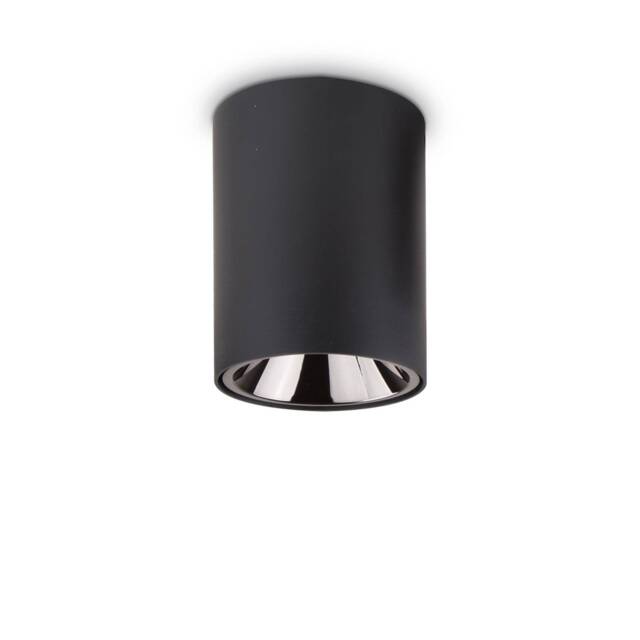 Nitro LED 1 Light Round Surface Mounted Downlight Black