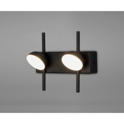 Adn 2 Light Wall Lamp, 6W LED, 3000K, 500lm, Black, 3yrs Warranty - thumbnail 2