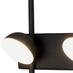 Adn 2 Light Wall Lamp, 6W LED, 3000K, 500lm, Black, 3yrs Warranty - thumbnail 5