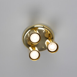 Evanston Three Light Spotlight, Polished Brass - thumbnail 5