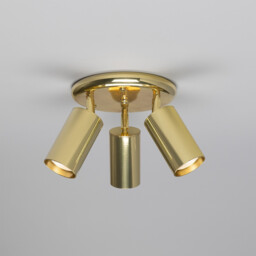 Evanston Three Light Spotlight, Polished Brass - thumbnail 2