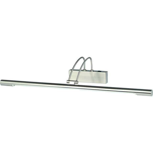 1 Light Adjustable Picture Wall Light Satin Silver - image 1