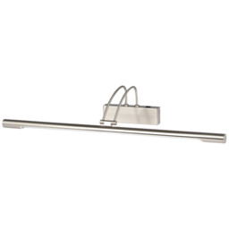 1 Light Adjustable Picture Wall Light Satin Silver - thumbnail 2