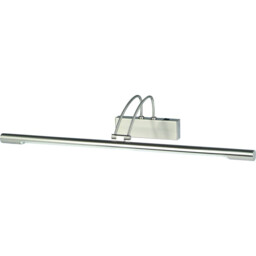 1 Light Adjustable Picture Wall Light Satin Silver - thumbnail 1