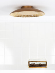 Foskal Modern Flush Ceiling Light - Ø 34.5cm- LED - 1x12W 2700K - Brass - thumbnail 5