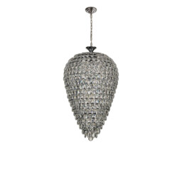 Coniston Acorn Pendant, 16 Light E14, Polished Chrome/Crystal, Item Weight: 40.60kg - thumbnail 3